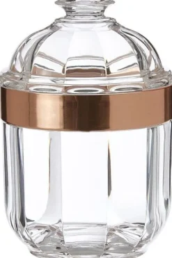 Acryllåda - Premier housewares - 1601669 - Transparent - Roséguld - 10 x 10 x 15 cm