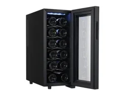 Adler AD 8083, Termoelektrisk vinkyl, Fristående, 12 flaska/flaskor, 50 W, G, Svart