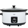 Adler Slow Cooker - Avtagbar keramisk holländsk ugn - 5,8L - Värmebeständiga bärhandtag