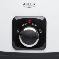 Adler Slow Cooker - Avtagbar keramisk holländsk ugn - 5,8L - Värmebeständiga bärhandtag