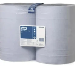 Aftørringspapir Tork W1 Basic blå 2-lags 340m - (2 ruller pr. karton)