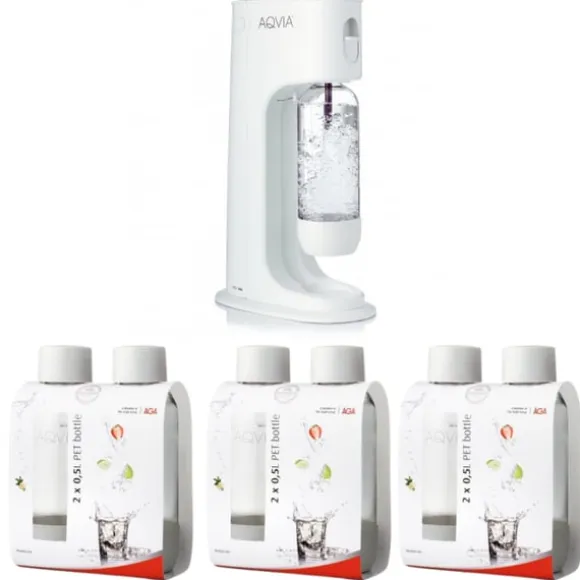 AGA Aqvia Balance (Snow White) + 6 x 0,5L PET-flaskor