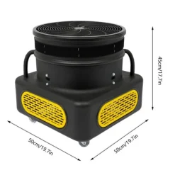 Air Dancer/Skydancer Fläkt - Uppblåsbar Blåsare - 750 W - 2800 RPM - 230 V 50 Hz EU-kontakt - För 5–6 m - 50×50×45 cm - 17,5 kg - Svart