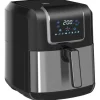 Airfryer 6,5 L, 1700 W, 8 program, LED-display, non-stick korg, hälsosam oljefri matlagning