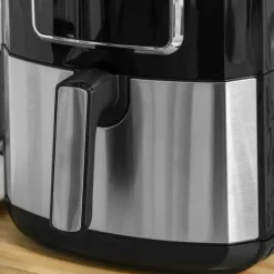 Airfryer 6,5 L, 1700 W, 8 program, LED-display, non-stick korg, hälsosam oljefri matlagning