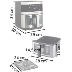 Airfryer Berdsen BD-656 silver