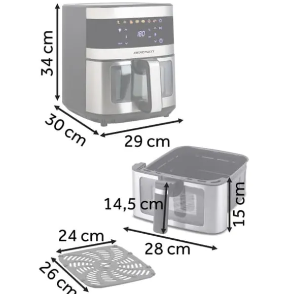 Airfryer Berdsen BD-656 silver