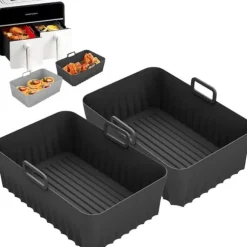Airfryer-tillbehör,2pack Air Fryer-form för Ninja Foodi AF400EU AF300EU 9,5L,Airfryer-form av silikon för Instant Pot Ultenic MasterPRO Dual Air Fryer | CDON