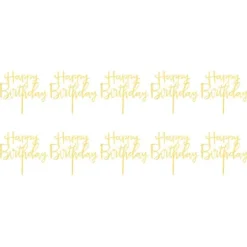 Akryl tårta topper flagga för födelsedagsfest bröllopstårta dekoration