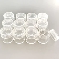 Akrylburkar 36 st - Skruvlock - 2.8 cm hög