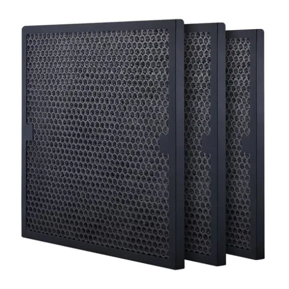 Aktiva kolfilter, 3-pack, 16'' x 19'', effektiva steg 2-filter för BlueDri & skrubber, luftrenare, vattenskador.