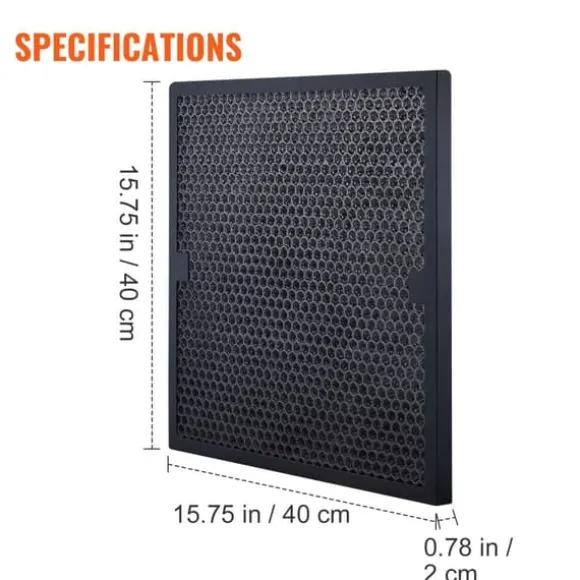 Aktiva kolfilter, 3-pack, 16'' x 19'', effektiva steg 2-filter för BlueDri & skrubber, luftrenare, vattenskador.