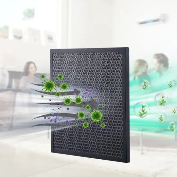 Aktiva kolfilter, 3-pack, 16'' x 19'', effektiva steg 2-filter för BlueDri & skrubber, luftrenare, vattenskador.