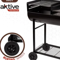 Aktive Grill 97x42x96 Cm Svart