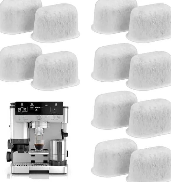 Aktivt Kolfilter för Ninja kaffebryggare Ersättningsvattenfilter Kaffetillbehör, 12-pack