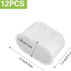 Aktivt Kolfilter för Ninja kaffebryggare Ersättningsvattenfilter Kaffetillbehör, 12-pack