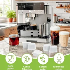 Aktivt Kolfilter för Ninja kaffebryggare Ersättningsvattenfilter Kaffetillbehör, 12-pack