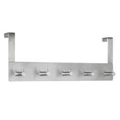 Alco AL-2840 Dörrgarderob Silver 5 Krokar