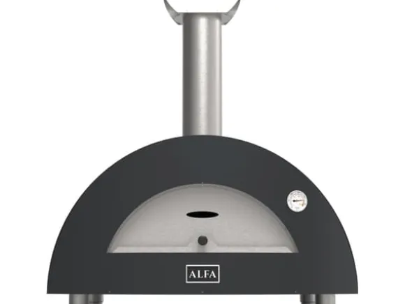 Alfa Forni Moderno 2 Pizze Trä Grå
