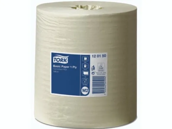 Allroundpapir Tork® M2 Basic Centerfeed, 120150, 1-lags, pakke a 6 stk.