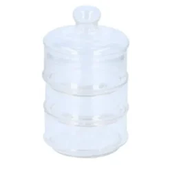 Alpina förvaringsburk 3 lager 23 x 12 cm i klart glas