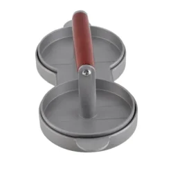 Aluminiumlegering Non-Stick Dubbel Burger Press Mögel Hamburgare Kött Nötkött Köksverktyg