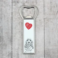 American Cocker Spaniel - flasköppnare med en hund, personlig kylöppnare, unik present till en man från Art-Dog