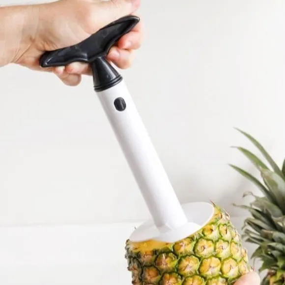 Ananasfräs - SHOP-STORY - Ergonomisk skalare - Beständig plast - Stålblad - 10,5x22x9 cm