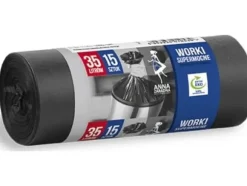 Anna Zaradna Garbage bags ANNA ZARADNA, super strong, 35 liters, 15 pcs., Black