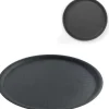 Anti-halk servisbricka, rund, diameter. 40cm - svart