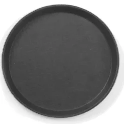 Anti-halk servisbricka, rund, diameter. 40cm - svart