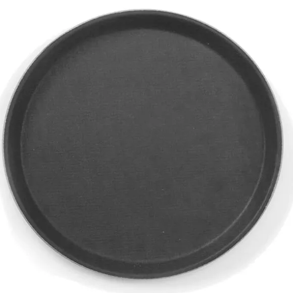 Anti-halk servisbricka, rund, diameter. 40cm - svart