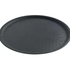 Anti-halk servisbricka, rund, diameter. 40cm - svart