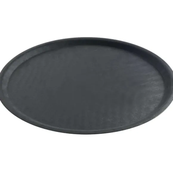 Anti-halk servisbricka, rund, diameter. 40cm - svart