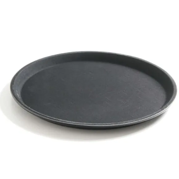 Anti-halk servisbricka, rund, diameter. 40cm - svart
