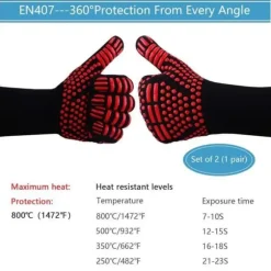 Anti-Heat Grillhandskar - Universal - Värmebeständig upp till 800°C