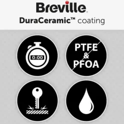 Apparat för croque-monsieur - BREVILLE - VST070X - DuraCeramic - Jumbo - Grå