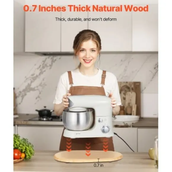 Apparatglidare, Oval 39,9x28,2x2,3 cm, Naturligt trä