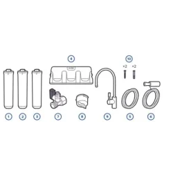 Aquaphor Crystal Eco H Pro genomströmningsfilter för dricksvatten (Pro1, ProH, ProHF)