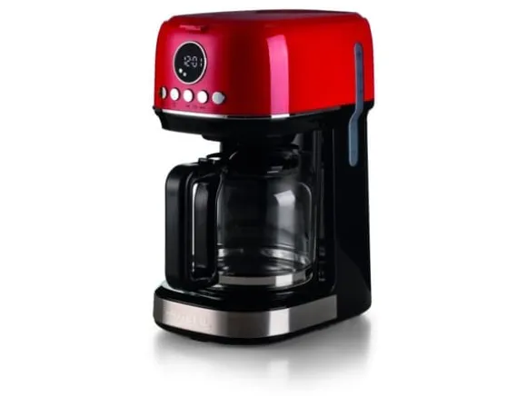 Ariete 1396/00, Droppande kaffebryggare, 1,5 l, Malat kaffe, 900 W, Röd
