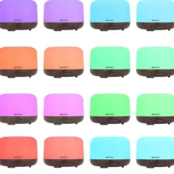 Aroma Diffuser RGB Luftfuktare med Fjärrkontroll och Eterisk Olja