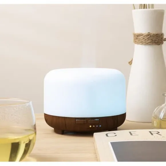 Aroma Diffuser RGB Luftfuktare med Fjärrkontroll och Eterisk Olja