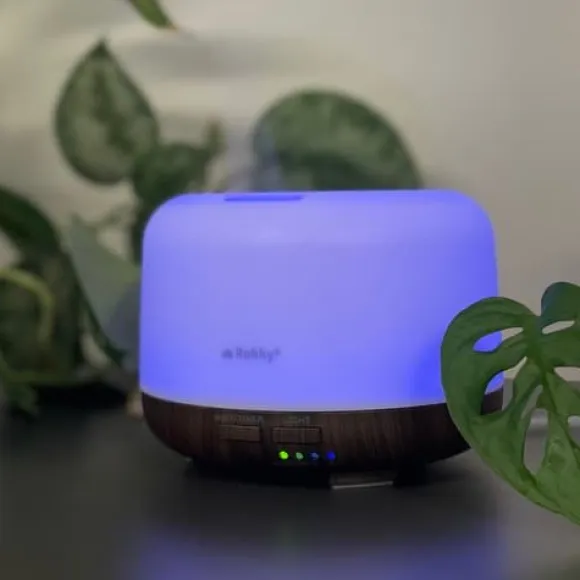 Aroma Diffuser RGB Luftfuktare med Fjärrkontroll och Eterisk Olja