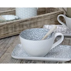 Arés Kopp med mönster i Fransk Grå