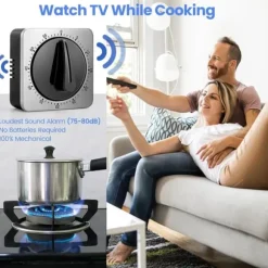 Auledio kökstimer, kockens matlagning timer klocka med högt larm, inga batterier krävs