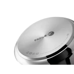 Autokokare med hävarm 8 L, Induktion, Rostfritt Stål 18/10, 3 Säkerhetssystem FAGOR Clásica Bombe 8 Silver 800116