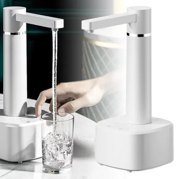 Automatisk dricksvattenflaskpump Kompakt Lätt Smart Högeffektiv elektrisk vattendispenser för Home White