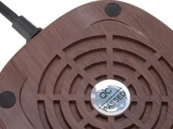 Automatisk elektrisk värmare, värmebevarande, träkornsmuggvärmare, dryckeskopp, te, kaffe, lämplig för kontor och hem, EU-kontakt, AC 100-240V