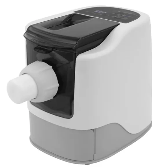 Automatisk Nudel- och Pastamaskin - Bordsmodell - 14 Formar - 5 Min Snabb Knådning - 260 W 220 V - Helkopparmotor - 304 Rostfritt Stål - Svart