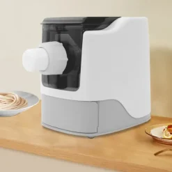 Automatisk Nudel- och Pastamaskin - Bordsmodell - 14 Formar - 5 Min Snabb Knådning - 260 W 220 V - Helkopparmotor - 304 Rostfritt Stål - Svart